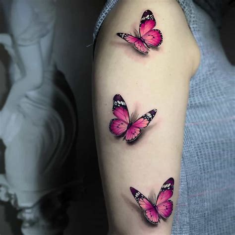 3 butterfly tattoo|butterfly tattoo meaning death.